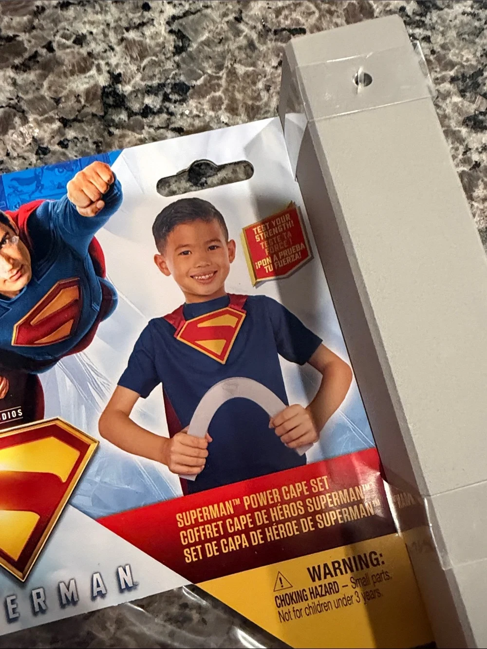 DC Comics Red and Yellow Superman Cape with Iconic Emblem